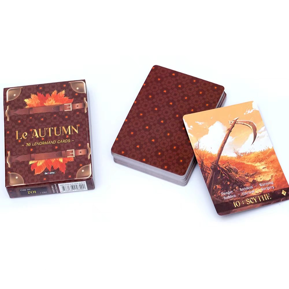 Lenormand Tarot Deck Le Autumn - огляд і ціна Tarot Cards Deck With Guidebook