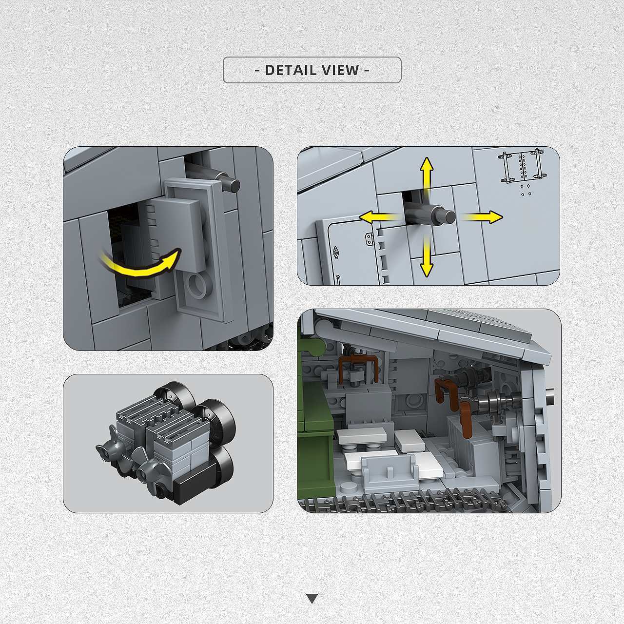 920Pcs WW1 A7V Heavy Tank Buil - огляд і ціна Lego Compatible Military Tank